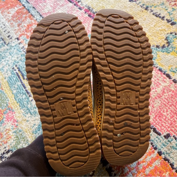 Madewell Kickoff Trainer Sneakers in Leather and Spot Dot Calf Hair W8 - Picture 8 of 9